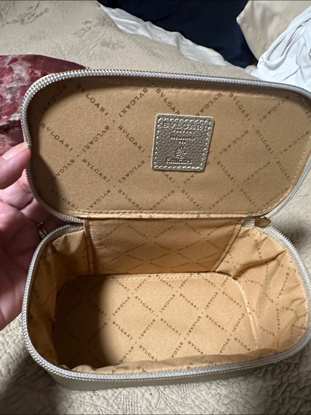 Bvlgari Vanity case Never worn Gold, Plastic Nee